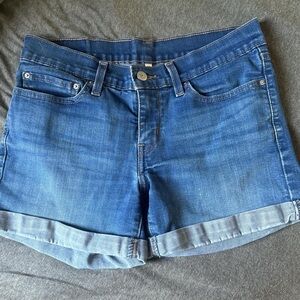 Levi Jean Shorts Size 27